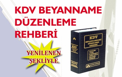 K.D.V. BEYANNAME DÜZENLEME REHBERİ YENİLENDİ